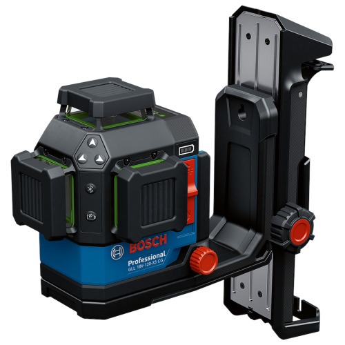 N�vel a laser verde a bateria 70/120m com receptor e acess�rios Sem Bateria - GLL 18V-120-33 CG