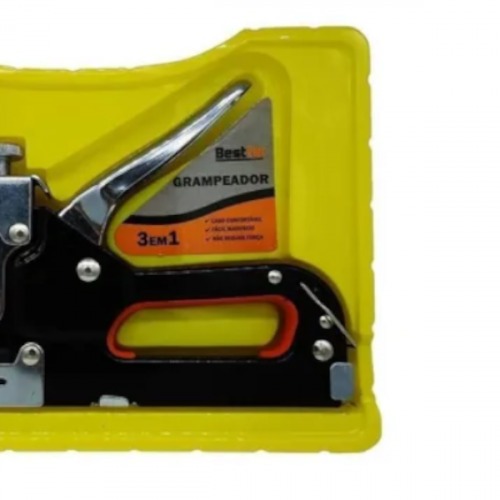 Grampeador manual 4 a 14 mm com maleta e kit de grampos - BFH0133 Grampeador manual 4 a 14 mm com maleta e kit de grampos - BFH0133