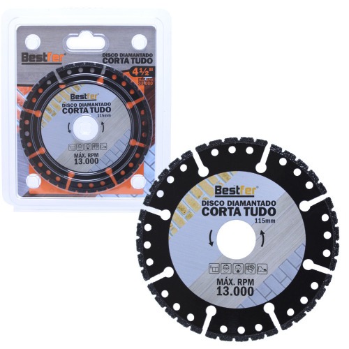 Disco diamantado segmentado 115 mm para alvenaria e cerâmica - BFH2911 Disco diamantado segmentado 115 mm para alvenaria e cerâmica - BFH2911