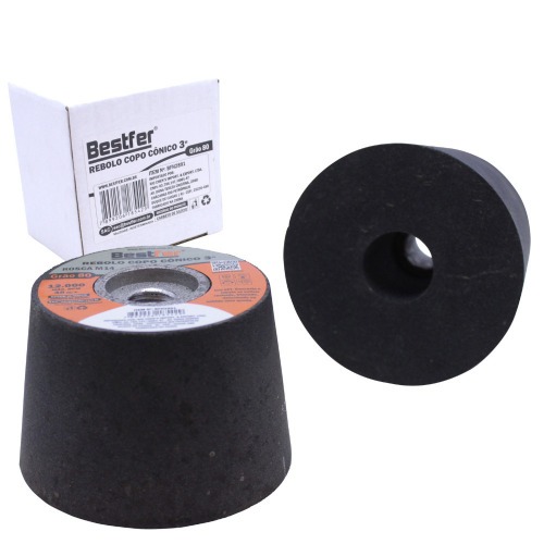 Rebolo copo cônico para esmerilhadeiras 75 x 50 mm M14 - BFH2891 Rebolo copo cônico para esmerilhadeiras 75 x 50 mm M14 - BFH2891