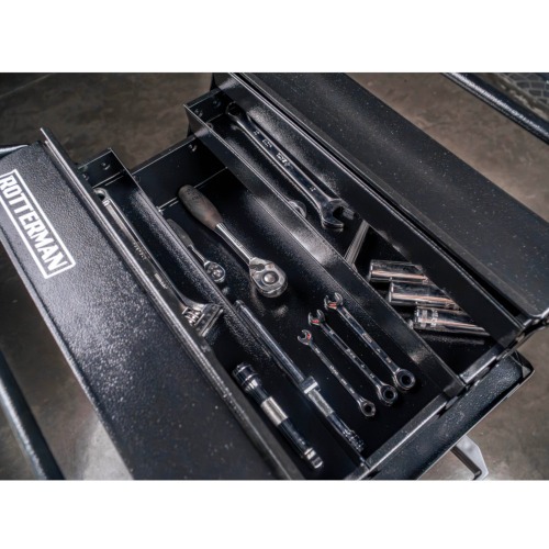 Caixa para ferramentas sanfonada com 5 gavetas e ala 