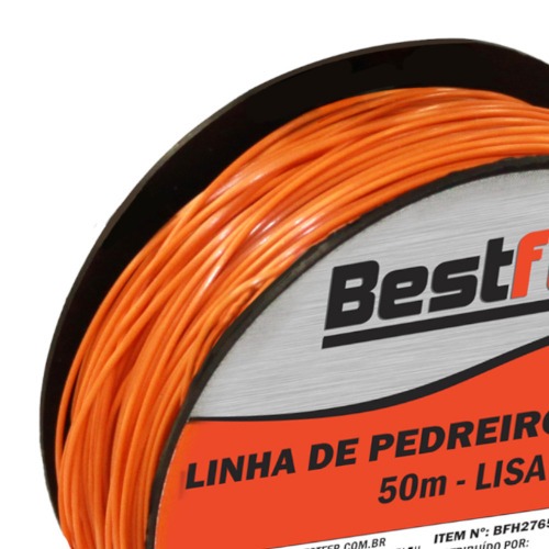 Linha para pedreiro lisa 0,8mm x 50 metros - BFH2765 Linha para pedreiro lisa 0,8mm x 50 metros - BFH2765