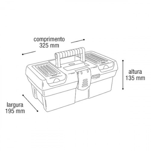 Maleta plstica para ferramentas 13