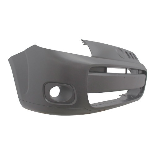 Para-choque Uno 2006 a 2014 Fiorino 2014 a 2020 dianteiro cinza texturizado com farol - 3412