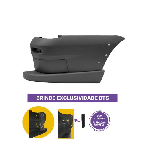 Para-choque Strada Working 2014 a 2021 cinza dianteiro - 3492 Para-choque Strada Working 2014 a 2021 cinza dianteiro - 3492