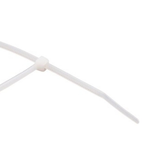 Abra�adeira de nylon branca 9 x  800 mm com 10 pe�as