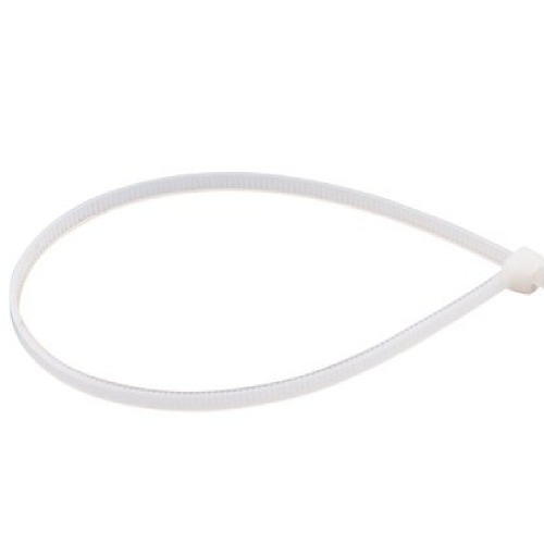 Abra�adeira de nylon branca 9 x  800 mm com 10 pe�as