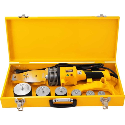 Termofusora para tubos PPR 1000W 20 a 63 mm com 6 bocais e maleta - TF 1000  220V