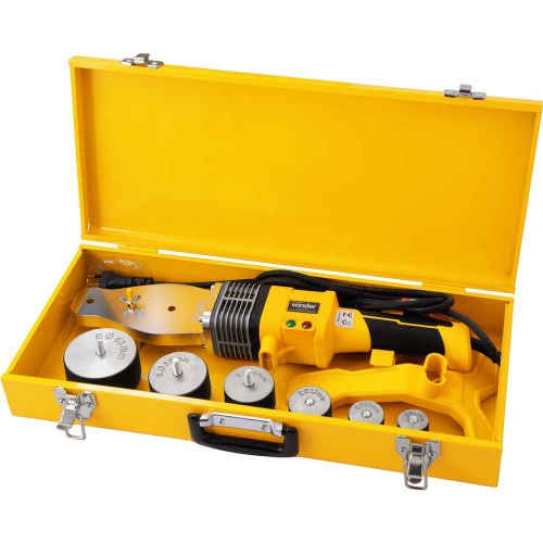 Termofusora para tubos PPR 1000W 20 a 63 mm com 6 bocais e maleta - TF 1000  220V