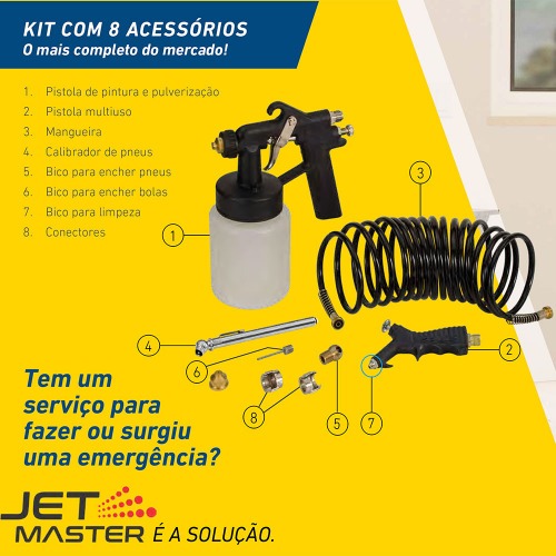 Compressor ar direto com kit de acess�rios - Jet Master G5  220V