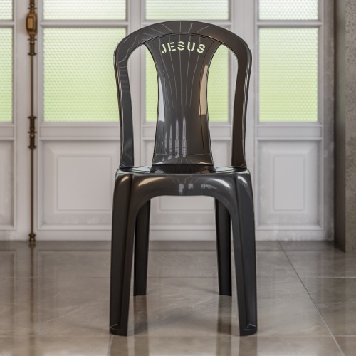 Cadeira pl�stica sem bra�o bistr� - Jesus