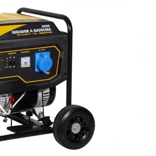 Gerador de energia 6,5 Kva a gasolina partida elétrica - 8000 Gerador de energia 6,5 Kva a gasolina partida elétrica - 8000