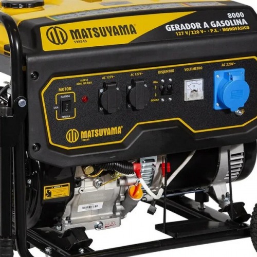 Gerador de energia 6,5 Kva a gasolina partida elétrica - 8000 Gerador de energia 6,5 Kva a gasolina partida elétrica - 8000