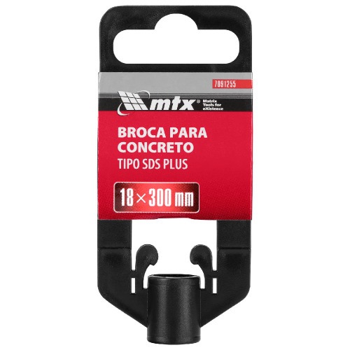 Broca de wídea para concreto 18 x 300 mm SDS Plus - 7091255 Broca de wídea para concreto 18 x 300 mm SDS Plus - 7091255