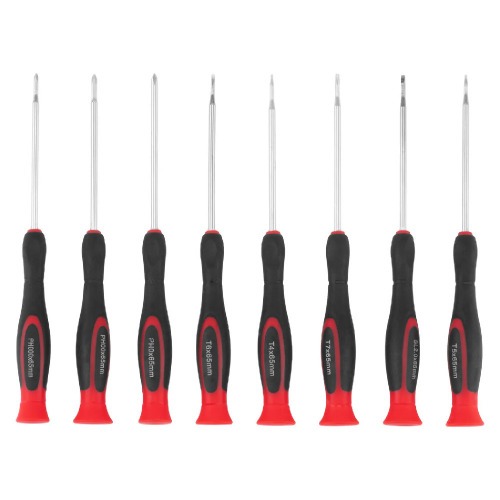 Jogo de chave de precis�o fenda/phillips e hexalobular com 8 pe�as - 115899