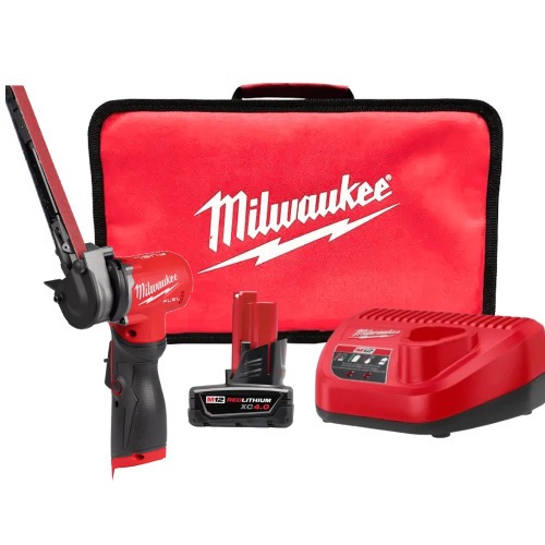 Lixadeira de cinta a bateria 12V com 1 bateria FUEL - 2482 110V/220V Lixadeira de cinta a bateria 12V com 1 bateria FUEL - 2482 110V/220V