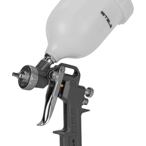 Pistola de pintura tipo gravidade com 3 bicos e caneca 600 ml - 5731455