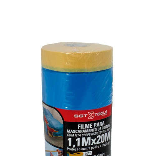 Filme para mascaramento eletrost�tico com fita resistente a 120�C 1,1 x 20m