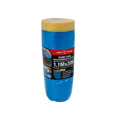 Filme para mascaramento eletrost�tico com fita resistente a 120�C 1,1 x 20m