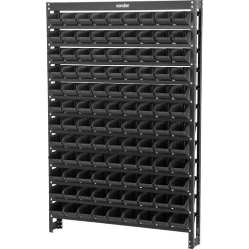 Estante metlica com 108 gavetas