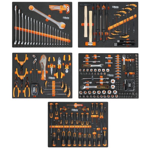 Armário Mobiliário para oficina tampo em madeira com kit 268 ferramentas - C45PRO 2.0W Armário Mobiliário para oficina tampo em madeira com kit 268 ferramentas - C45PRO 2.0W