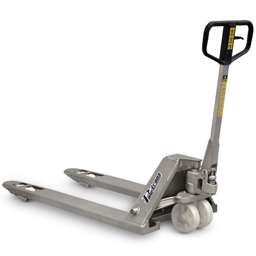 Transpalete hidr�ulico a�o inox 2.500 kg 680 mm com rodas duplas de nylon - TM2500IC