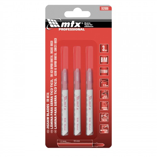 Lâmina serra tico-tico 55 mm 21 dentes para metal 3 peças - 782099 Lâmina serra tico-tico 55 mm 21 dentes para metal 3 peças - 782099