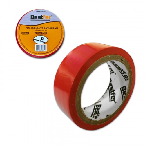 Fita isolante anti-chamas 18 mm x 5 metros - BFH1143 Fita isolante anti-chamas 18 mm x 5 metros - BFH1143