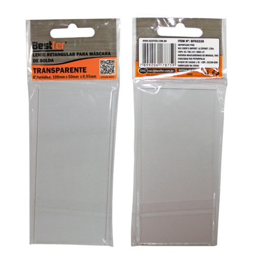 Lente para m�scara de solda 108 mm x 50 mm retangular - BFH2228