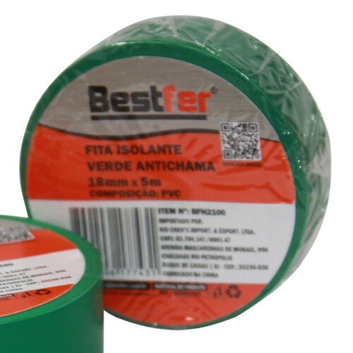 Fita isolante anti-chamas 18 mm x 5 m - BFH2100 Fita isolante anti-chamas 18 mm x 5 m - BFH2100