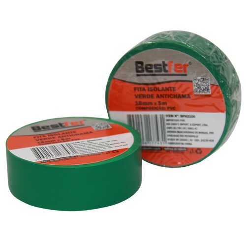 Fita isolante anti-chamas 18 mm x 5 m - BFH2100 Fita isolante anti-chamas 18 mm x 5 m - BFH2100