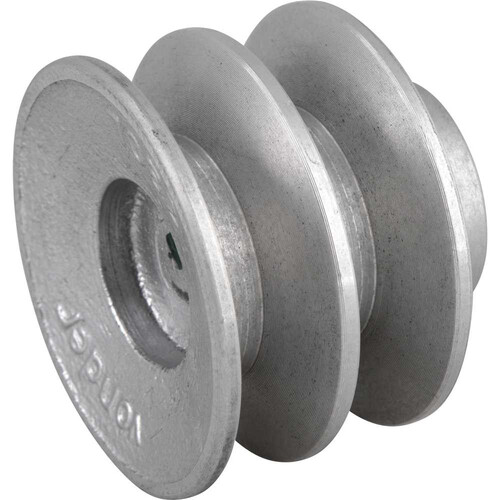 Polia de alumínio 2 canais B 70 mm - 6684220070 Polia de alumínio 2 canais B 70 mm - 6684220070