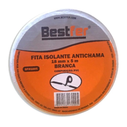 Fita isolante anti-chamas 18 mm x 5 m - BFH1605 Fita isolante anti-chamas 18 mm x 5 m - BFH1605