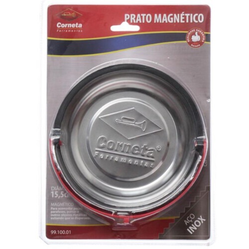 Bandeja magnética redonda 150 mm inox - 9910001 Bandeja magnética redonda 150 mm inox - 9910001