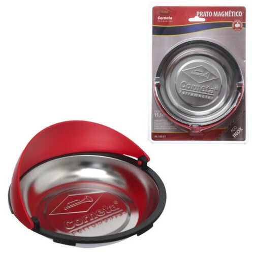 Bandeja magnética redonda 150 mm inox - 9910001 Bandeja magnética redonda 150 mm inox - 9910001