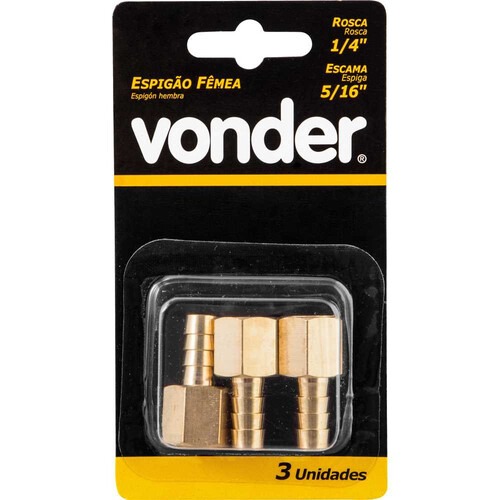 Espig�o f�mea rosca de 1/4