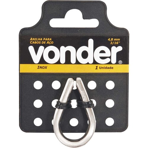 Anilha para cabo de aço 3/16 Anilha para cabo de aço 3/16