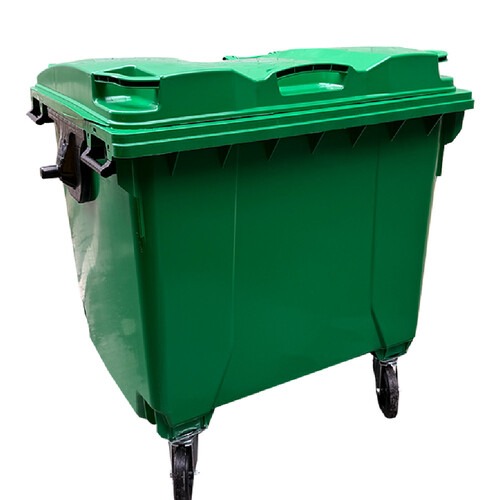 Container de pl�stico injetado para lixo 1000L - Injet