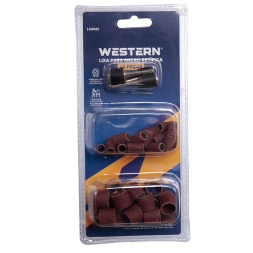 Kit de lixas + suporte para micro retifica com 42 pe�as - LXR001