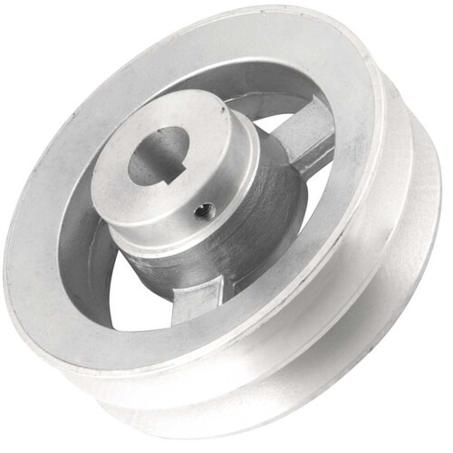 Polia de alum�nio 2 canais perfil B 150 mm com furo de 24 mm - 6677324150