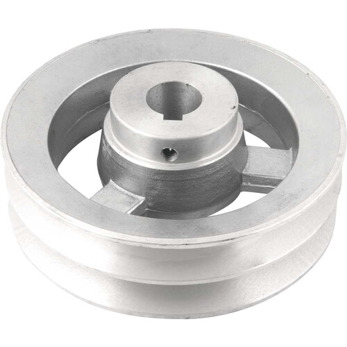 Polia de alum�nio 2 canais perfil B 150 mm com furo de 24 mm - 6677324150