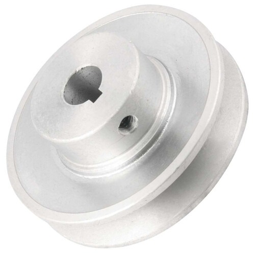 Polia de alum�nio 1 canal perfil A 90 mm com furo de 5/8