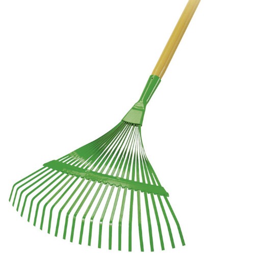 Vassoura ancinho met�lica 22 dentes fixa com cabo - FJ-1101