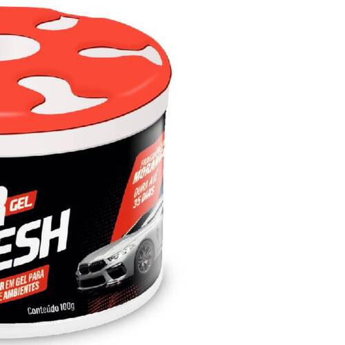 Aromatizante cheirinho em gel para carros 100g Morango - PT2500002 Aromatizante cheirinho em gel para carros 100g Morango - PT2500002