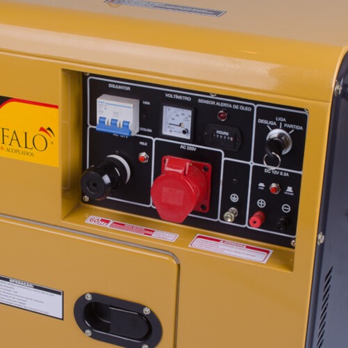 Gerador de energia 6,9 Kva a diesel partida elétrica trifásico - BFDE 6.500 Gerador de energia 6,9 Kva a diesel partida elétrica trifásico - BFDE 6.500