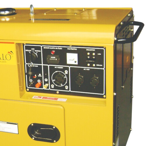 Gerador de energia 5,5 Kva a diesel partida elétrica monofásico - BFDE 6.500 Gerador de energia 5,5 Kva a diesel partida elétrica monofásico - BFDE 6.500