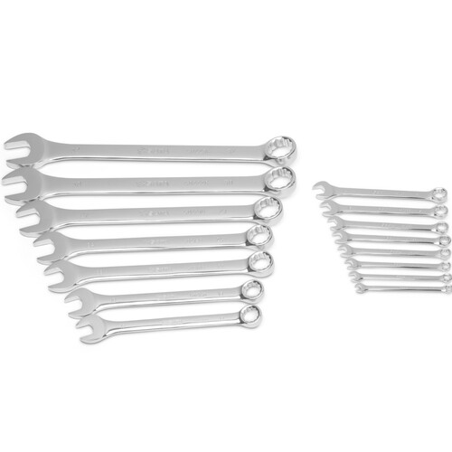 Jogo de chave combinada 6 a 32 mm a�o cromo van�dio com 15 pe�as - ST08002G