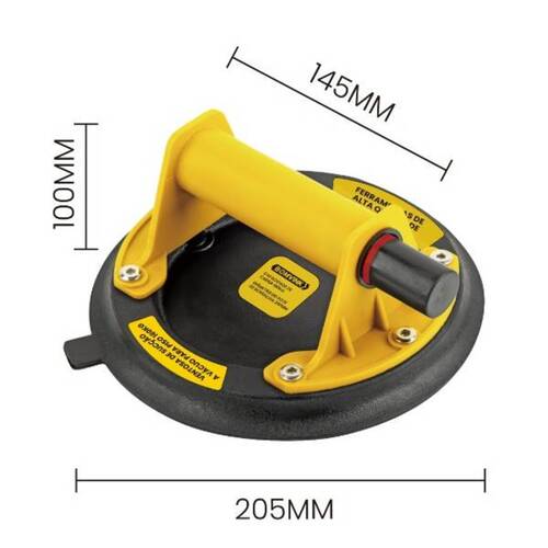 Ventosa com bomba de v�cuo para piso 160 Kg - BOM-1510