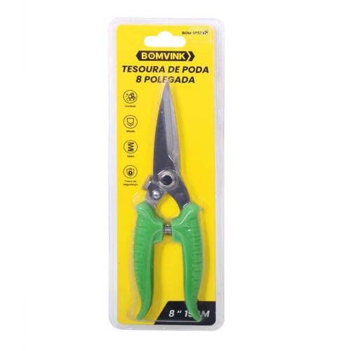 Tesoura de poda cabo antiderrapante - BOM-1057