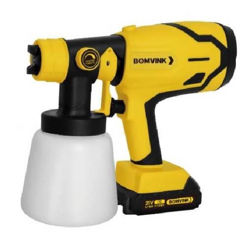 Pistola de pintura pulverizadora a bateria 21V com 2 baterias - BOM-9770 110V/220V Pistola de pintura pulverizadora a bateria 21V com 2 baterias - BOM-9770 110V/220V